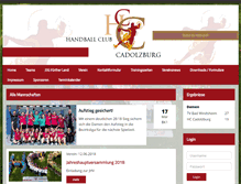 Tablet Screenshot of hc-cadolzburg.de